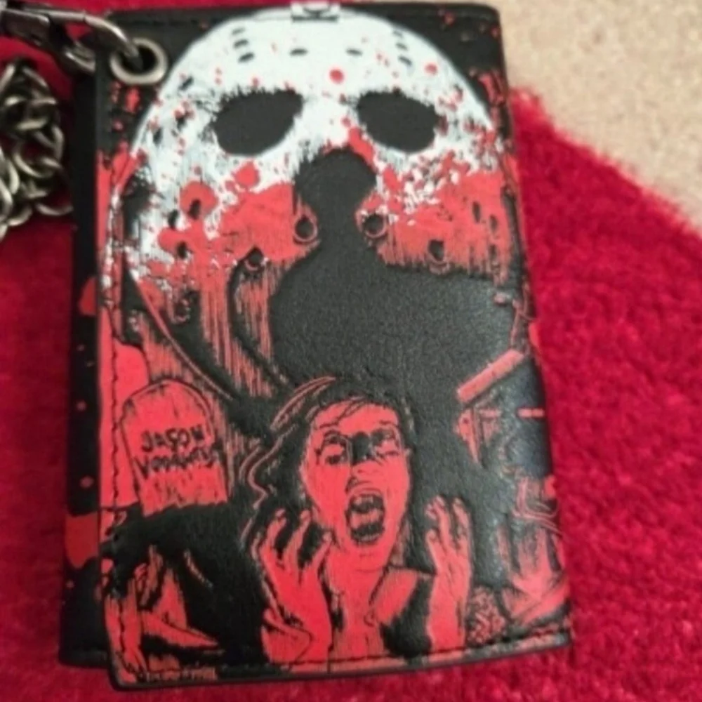 New Jason Vorhees Friday The 13th Halloween Horror Leather Wallet
